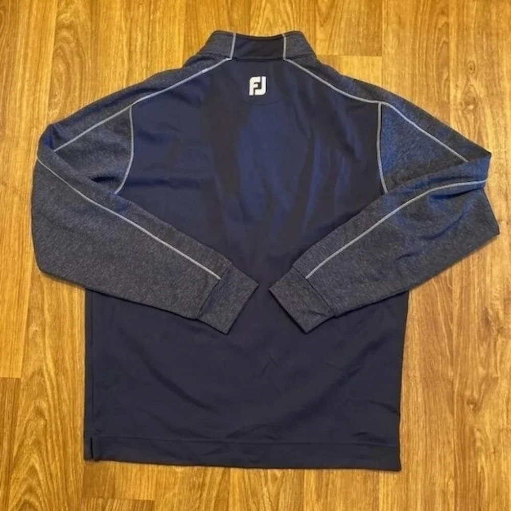 Footjoy FJ Jacket TMU Bears Men Medium B1ue 1/4 Zip Golf Georgia College